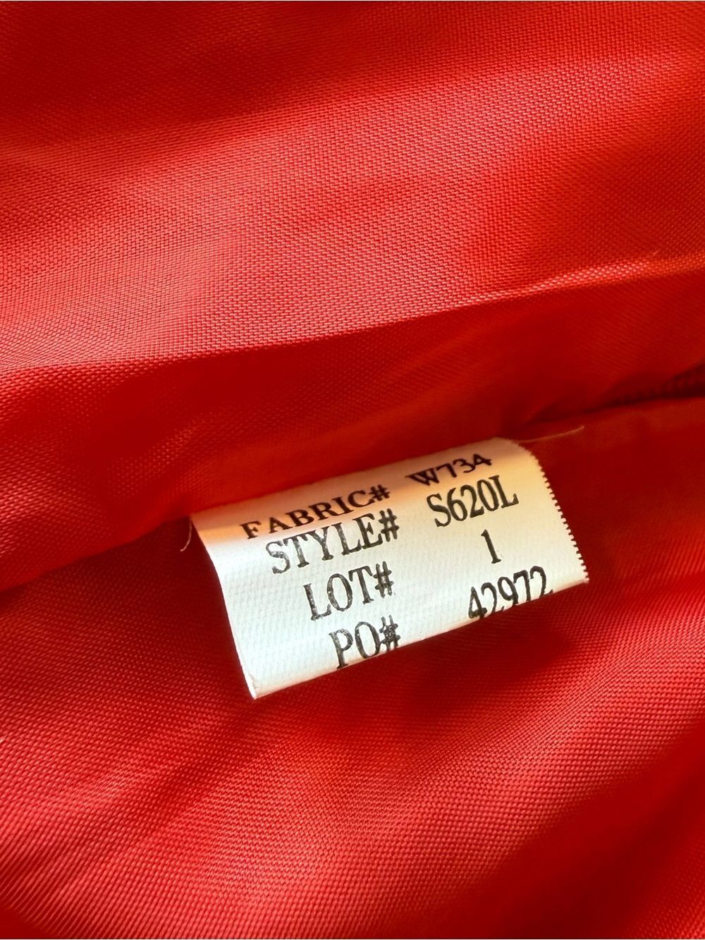 Women’s Linen Blend Trumpet Fit-and-Flare Skirt - fully lined - red - size 1 - Picture 6 of 8